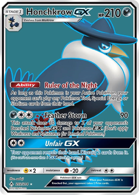 Image for Honchkrow GX (Full Art) (202/214) (SM - Unbroken Bonds) - Pokemon