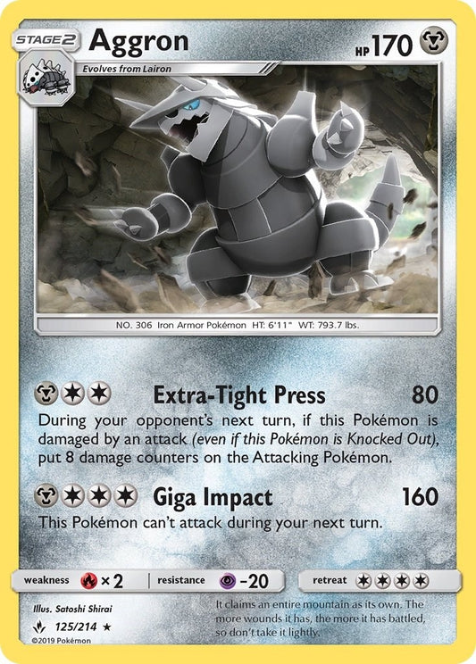 Image for Aggron (125/214) (SM - Unbroken Bonds) - Pokemon