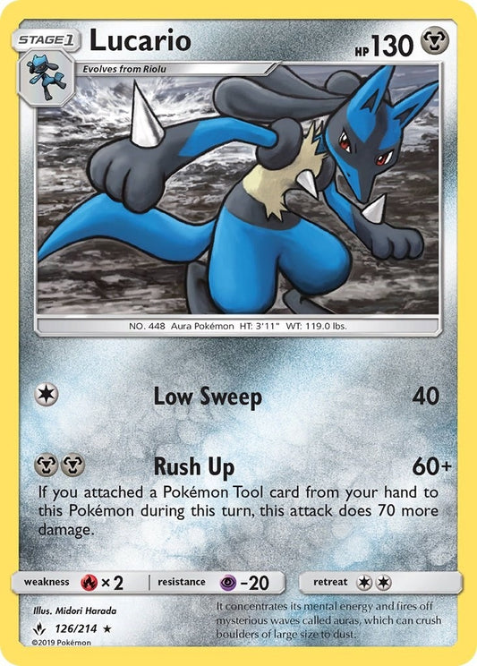 Image for Lucario (126/214) (SM - Unbroken Bonds) - Pokemon