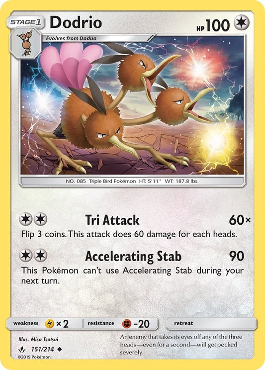 Image for Dodrio (151/214) (SM - Unbroken Bonds) - Pokemon
