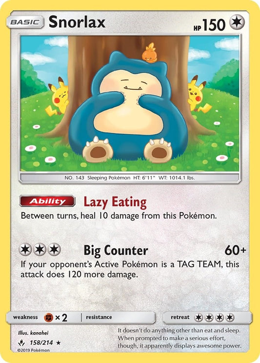 Image for Snorlax (158/214) (SM - Unbroken Bonds) - Pokemon