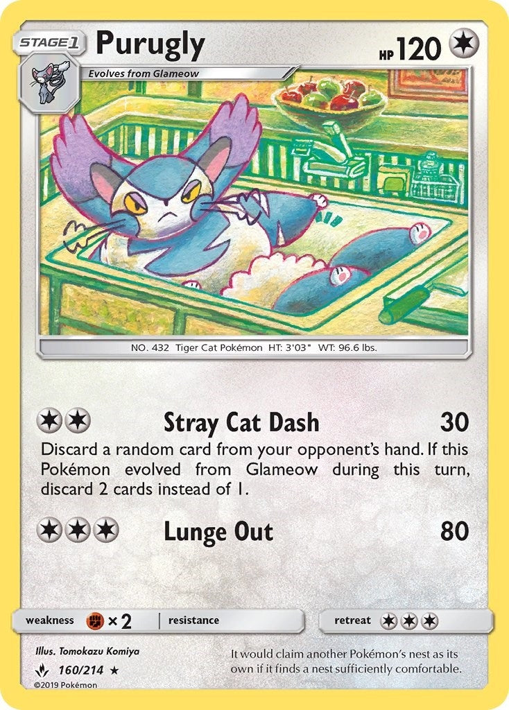 Image for Purugly (160/214) (SM - Unbroken Bonds) - Pokemon