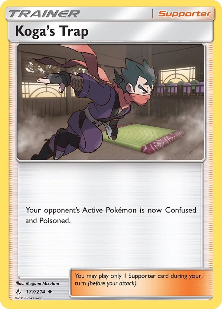Image for Koga's Trap (177/214) (SM - Unbroken Bonds) - Pokemon