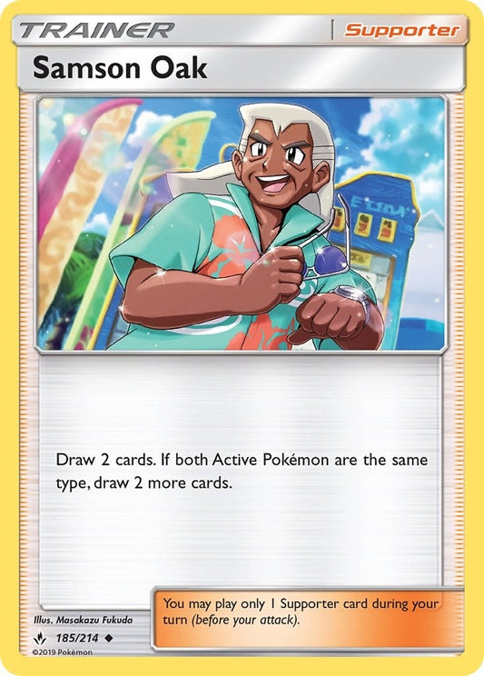 Image for Samson Oak (185/214) (SM - Unbroken Bonds) - Pokemon