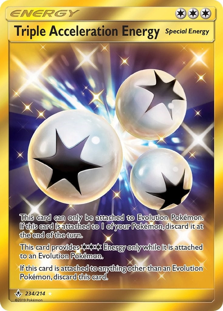 Image for Triple Acceleration Energy (Secret) (234/214) (SM - Unbroken Bonds) - Pokemon