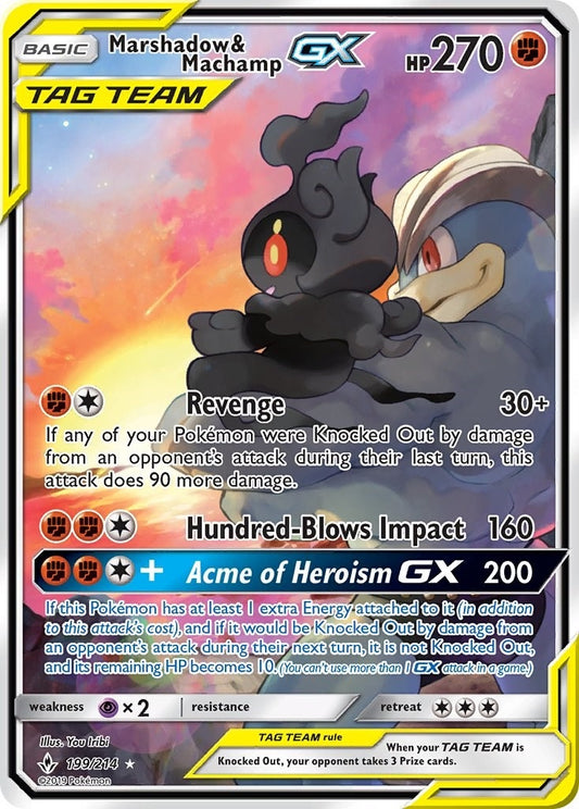 Image for Marshadow & Machamp GX (199) (Full Art) (199/214) (SM - Unbroken Bonds) - Pokemon