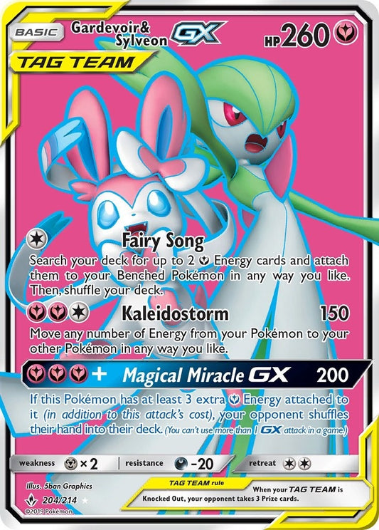 Image for Gardevoir & Sylveon GX (204) (Full Art) (204/214) (SM - Unbroken Bonds) - Pokemon