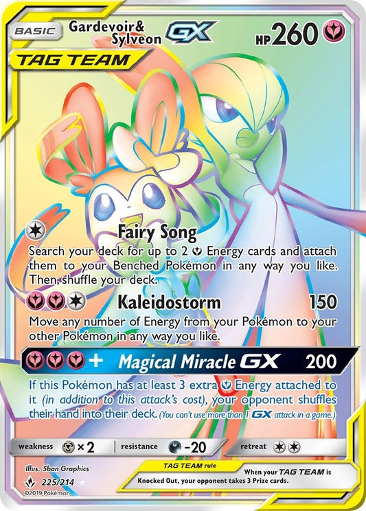 Image for Gardevoir & Sylveon GX (Secret) (225/214) (SM - Unbroken Bonds) - Pokemon
