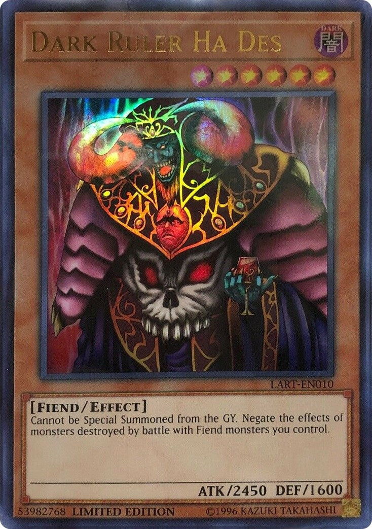 Image for Dark Ruler Ha Des (LART-EN010) (The Lost Art Promotion) (LART) - YuGiOh