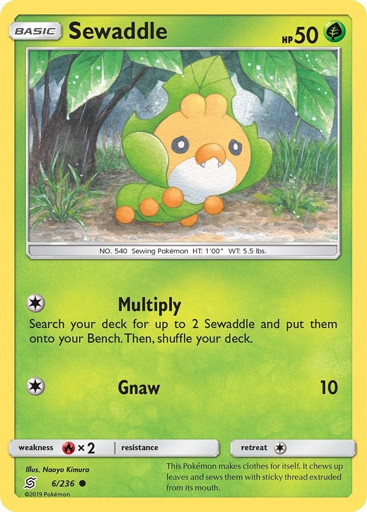 Image for Sewaddle (6) (6/236) (SM - Unified Minds) - Pokemon