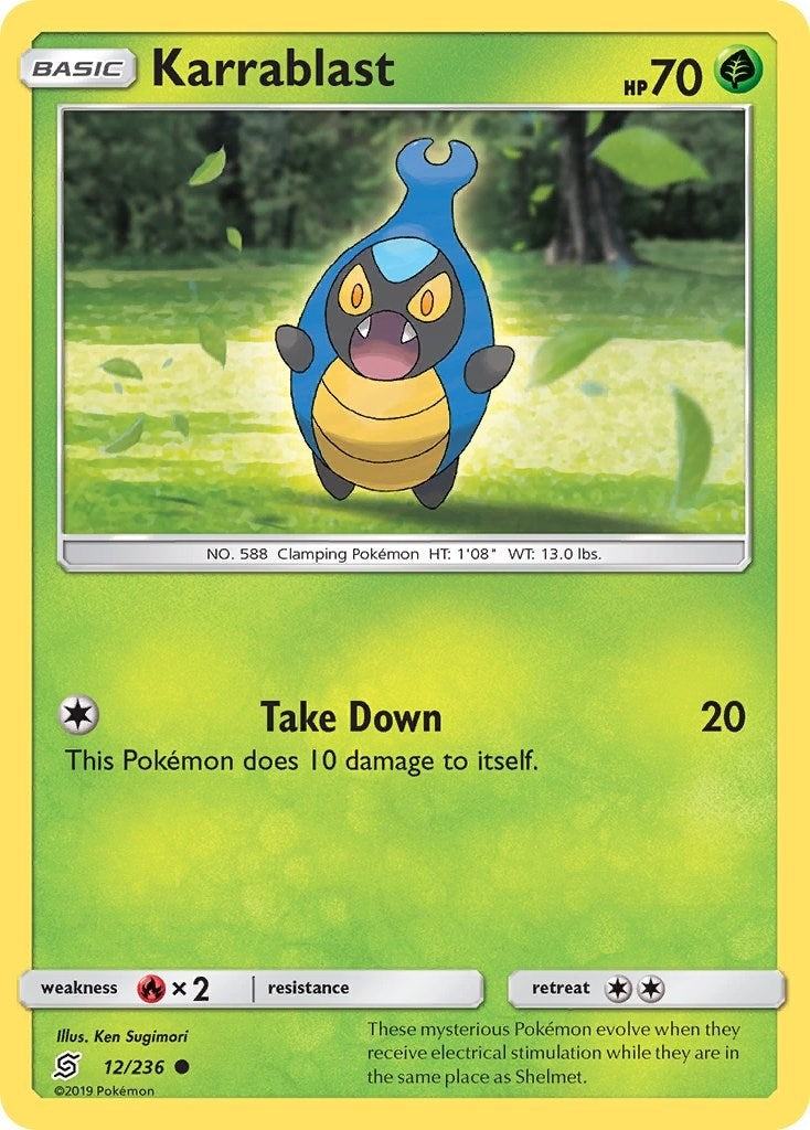 Image for Karrablast (12/236) (SM - Unified Minds) - Pokemon