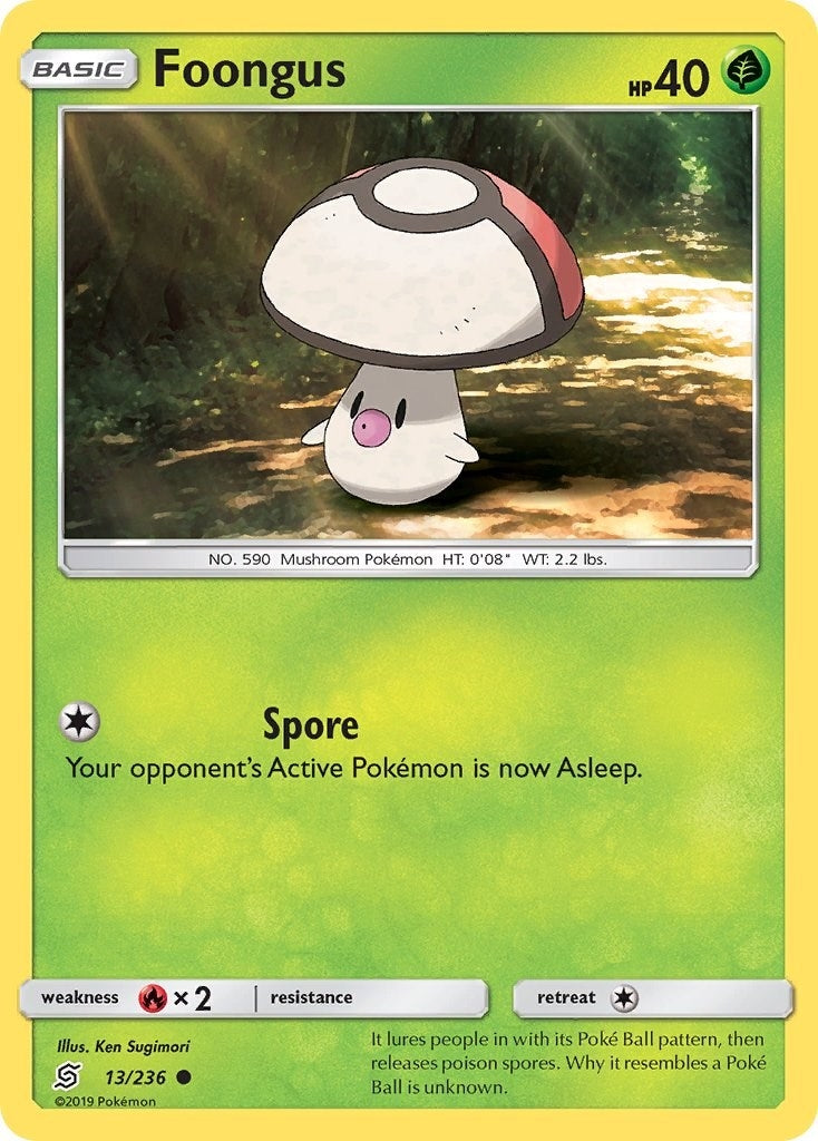 Image for Foongus (13/236) (SM - Unified Minds) - Pokemon