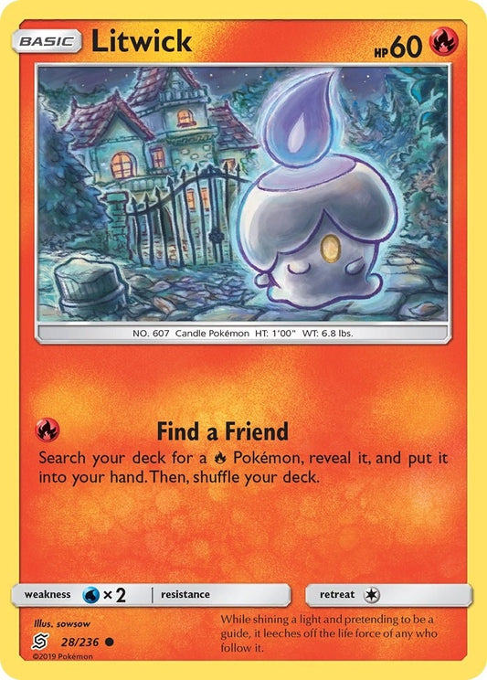 Image for Litwick (28) (28/236) (SM - Unified Minds) - Pokemon