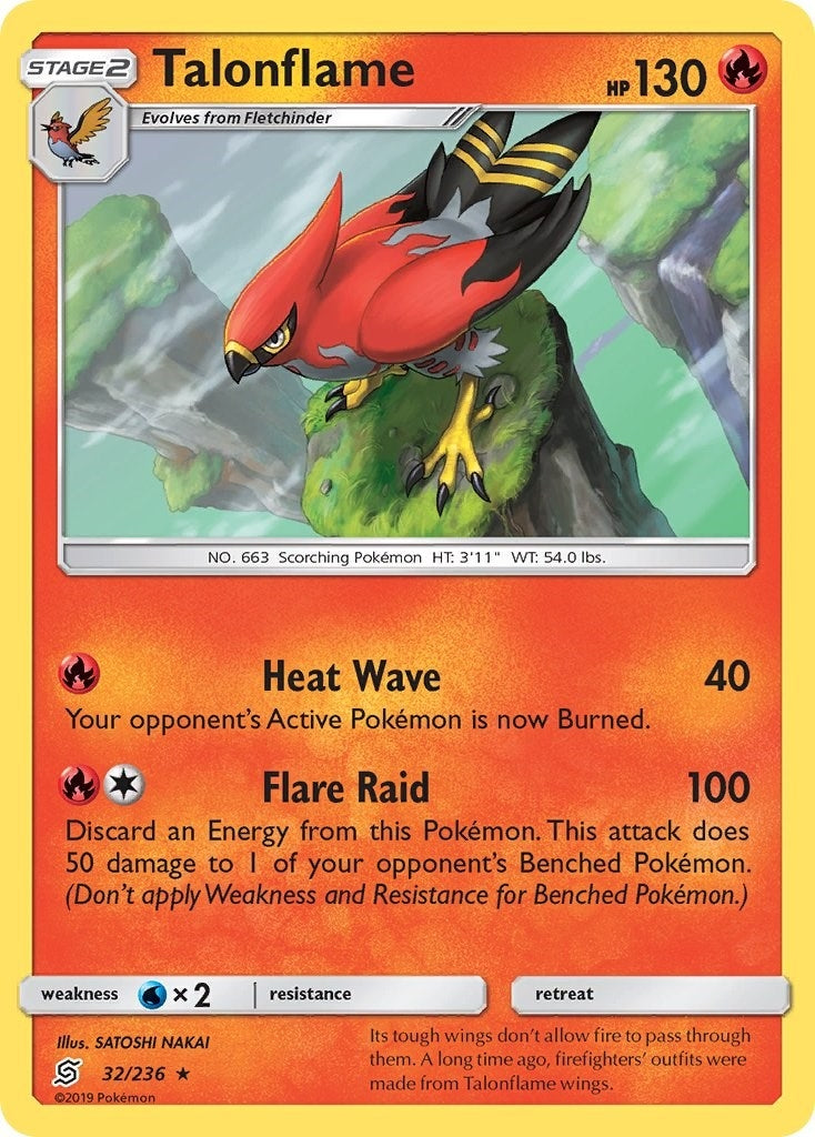 Image for Talonflame (32/236) (SM - Unified Minds) - Pokemon