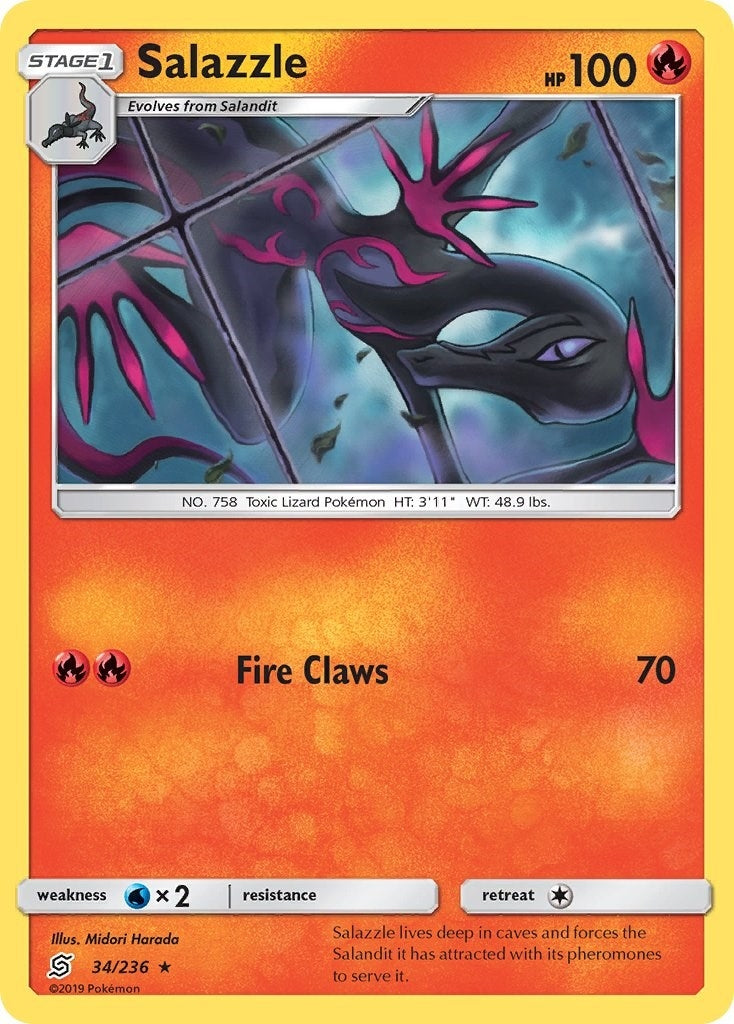 Image for Salazzle (34) (34/236) (SM - Unified Minds) - Pokemon