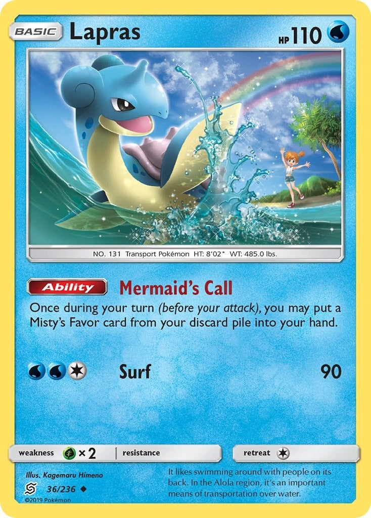 Image for Lapras (36/236) (SM - Unified Minds) - Pokemon