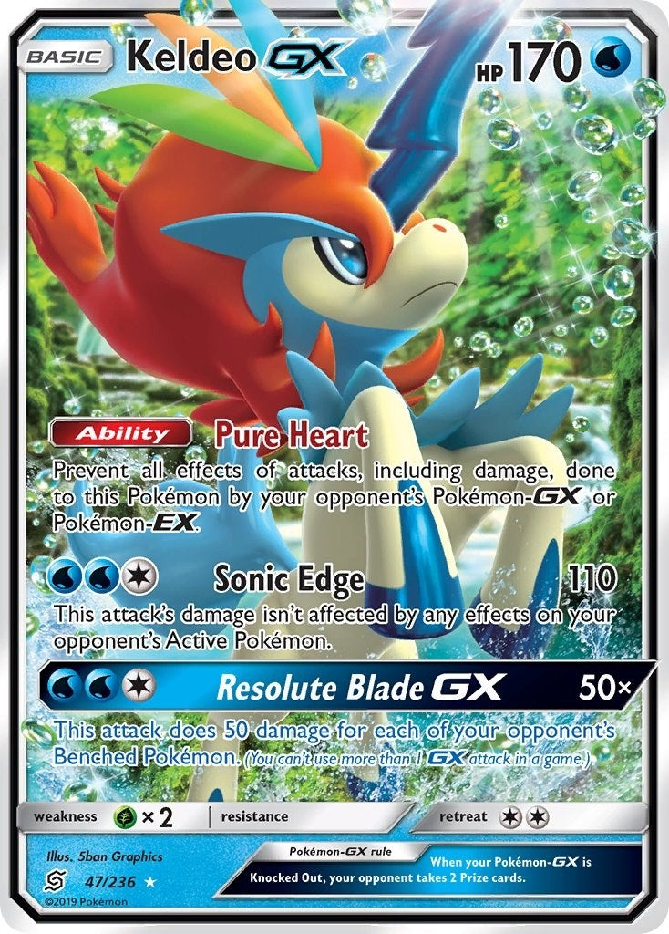 Image for Keldeo GX (47/236) (SM - Unified Minds) - Pokemon