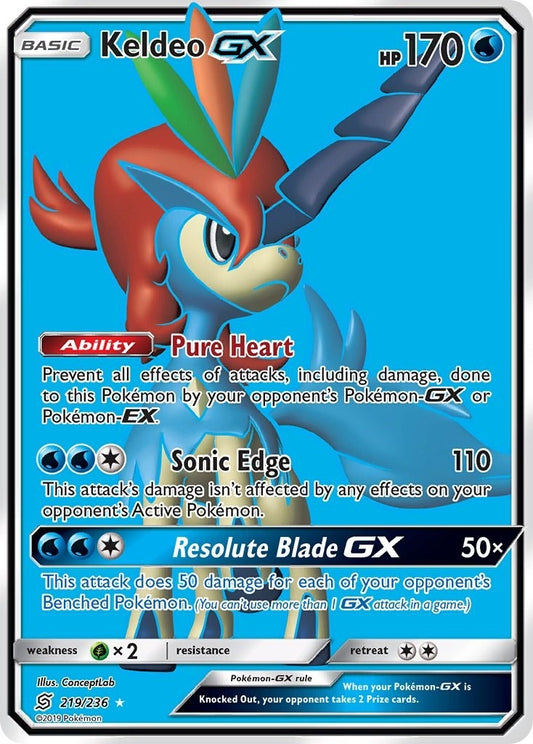 Image for Keldeo GX (Full Art) (219/236) (SM - Unified Minds) - Pokemon