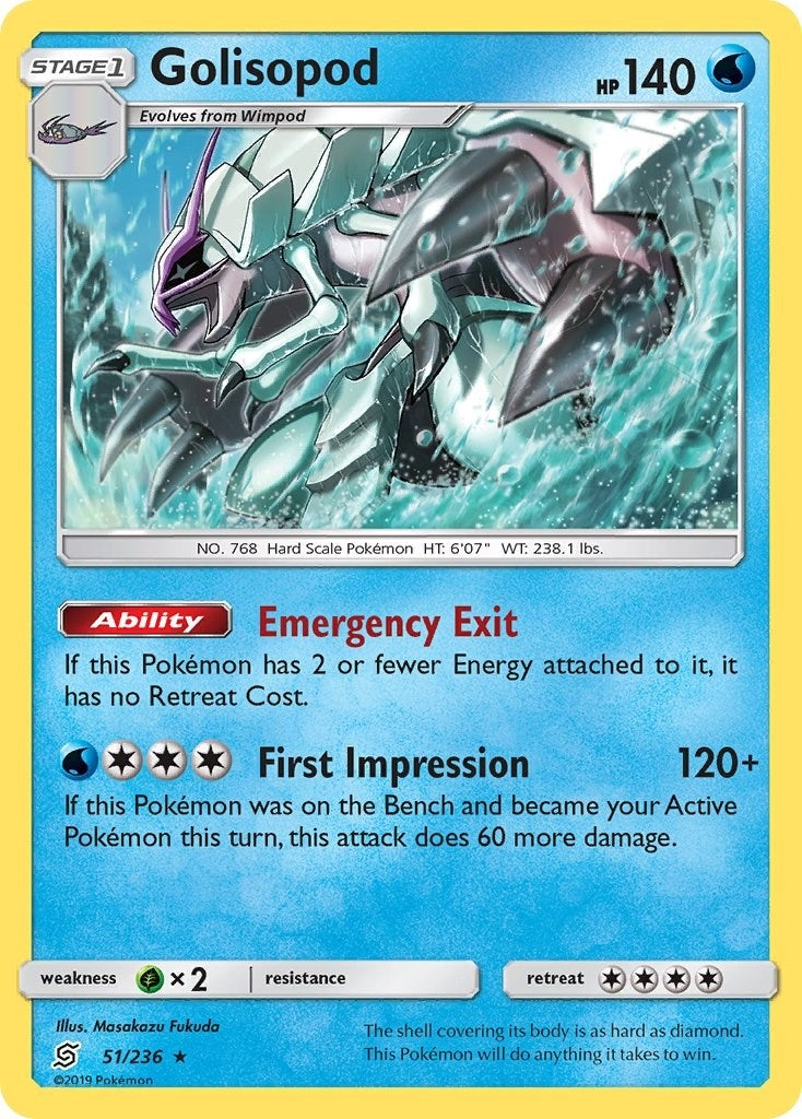 Image for Golisopod (51/236) (SM - Unified Minds) - Pokemon