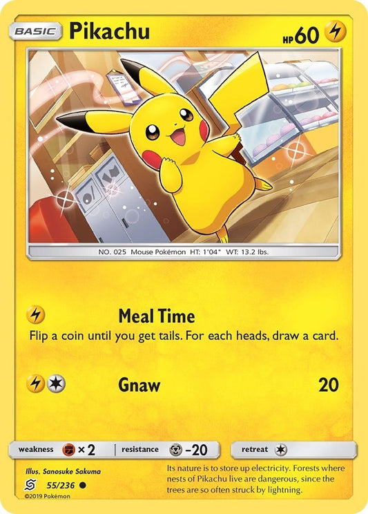 Image for Pikachu (55) (55/236) (SM - Unified Minds) - Pokemon