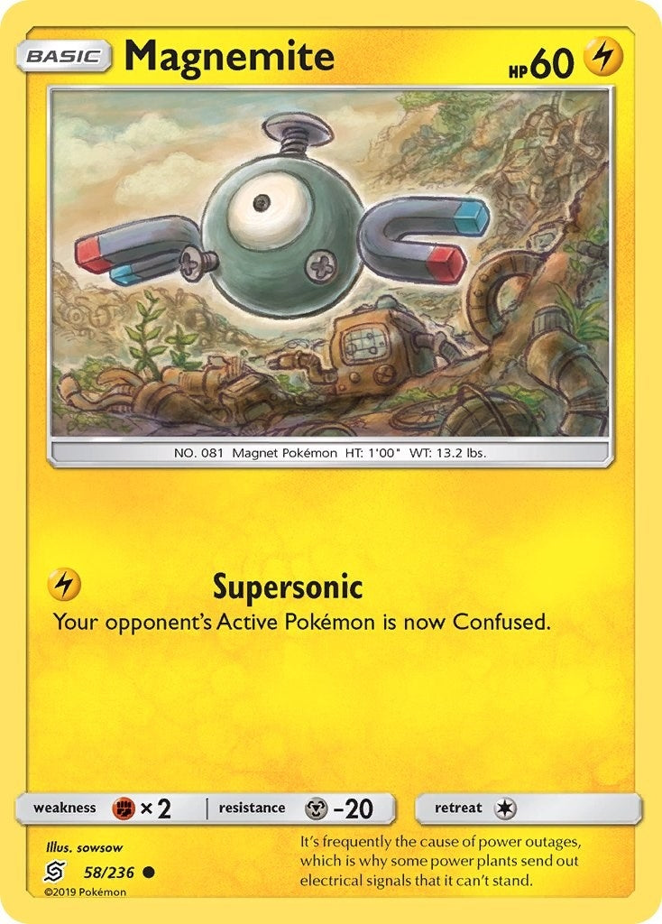Image for Magnemite (58/236) (SM - Unified Minds) - Pokemon