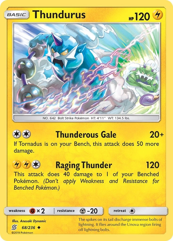 Image for Thundurus (68/236) (SM - Unified Minds) - Pokemon