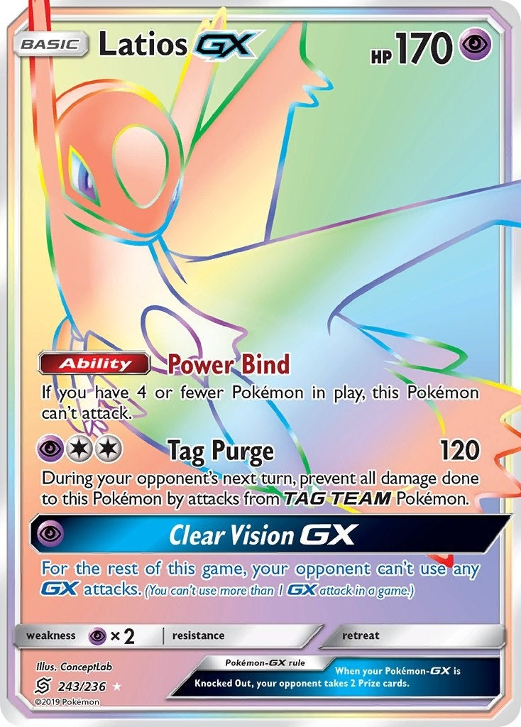 Image for Latios GX (Secret) (243/236) (SM - Unified Minds) - Pokemon