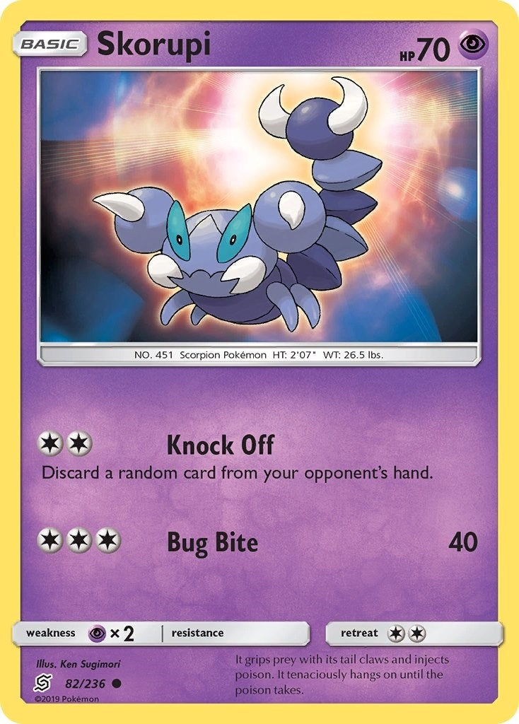 Image for Skorupi (82/236) (SM - Unified Minds) - Pokemon