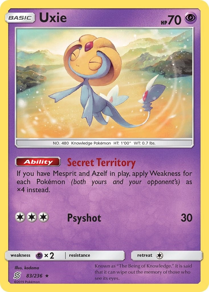 Image for Uxie (83/236) (SM - Unified Minds) - Pokemon