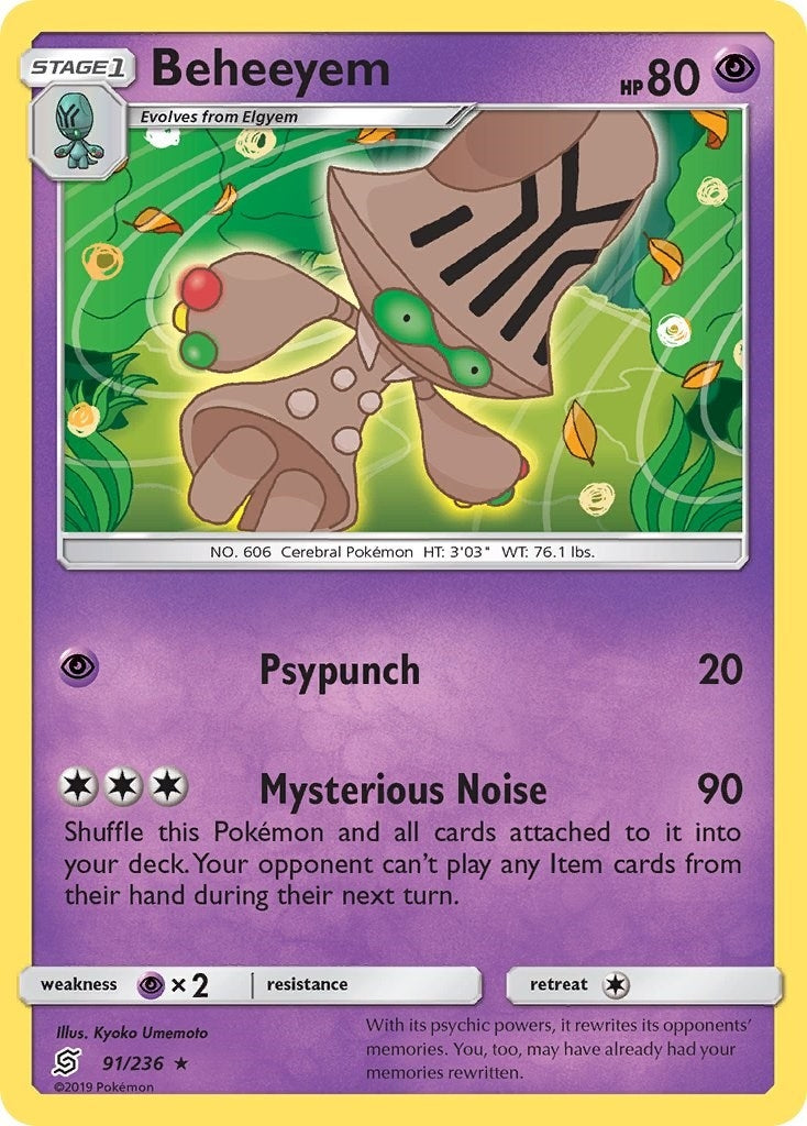 Image for Beheeyem (91/236) (SM - Unified Minds) - Pokemon