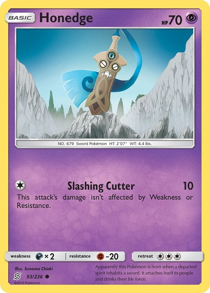 Image for Honedge (93) (93/236) (SM - Unified Minds) - Pokemon
