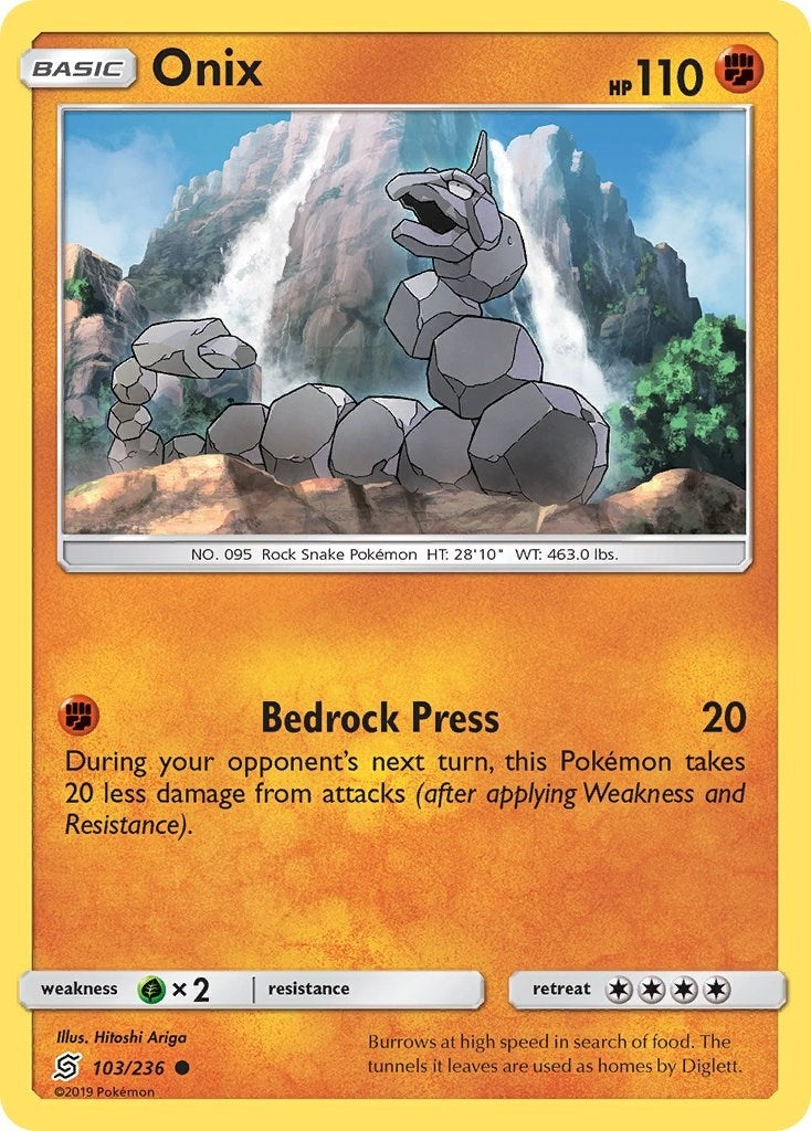 Image for Onix (103/236) (SM - Unified Minds) - Pokemon