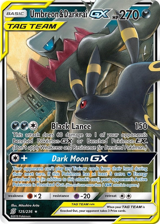 Image for Umbreon & Darkrai GX (125/236) (SM - Unified Minds) - Pokemon