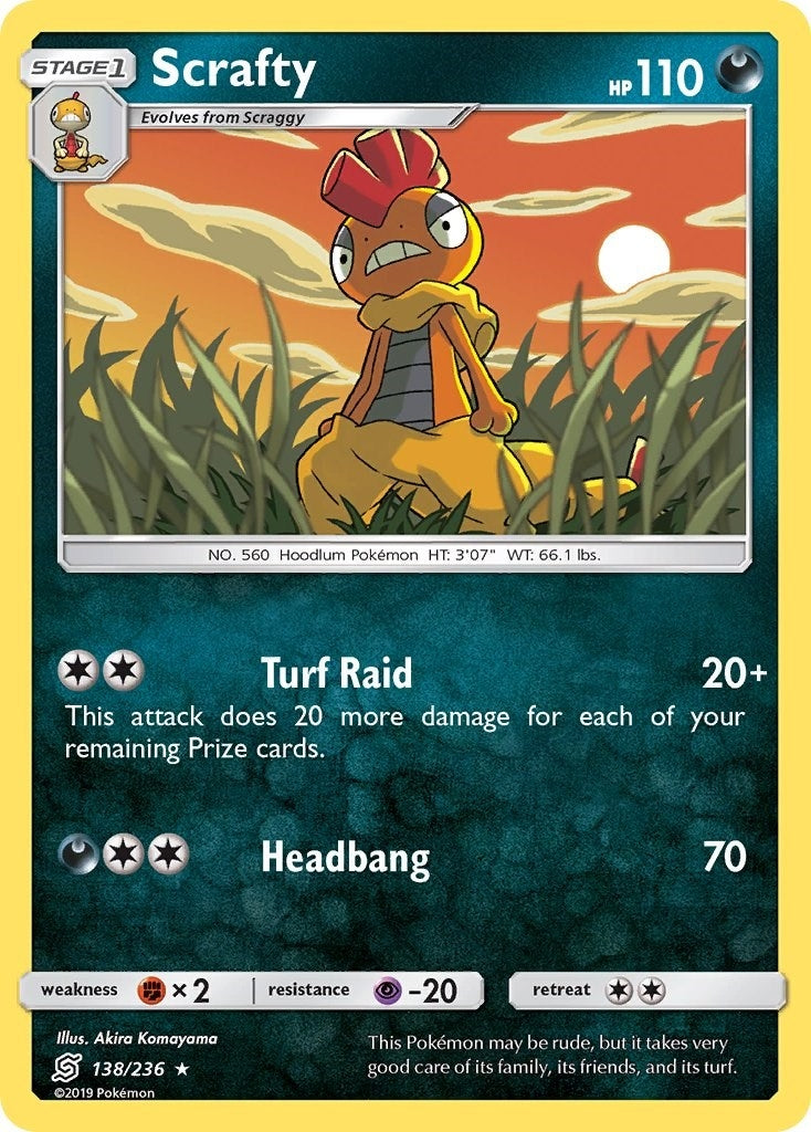 Image for Scrafty (138/236) (SM - Unified Minds) - Pokemon