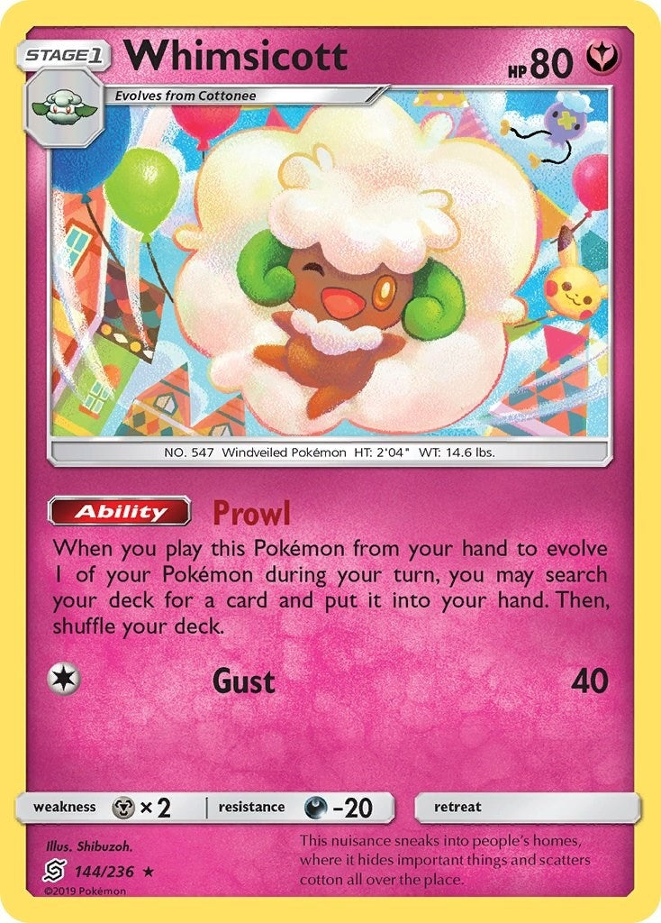 Image for Whimsicott (144/236) (SM - Unified Minds) - Pokemon