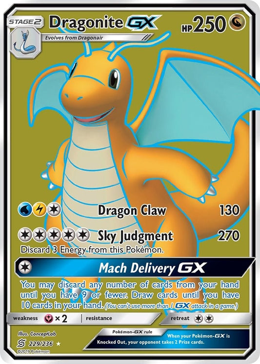 Image for Dragonite GX (Full Art) (229/236) (SM - Unified Minds) - Pokemon