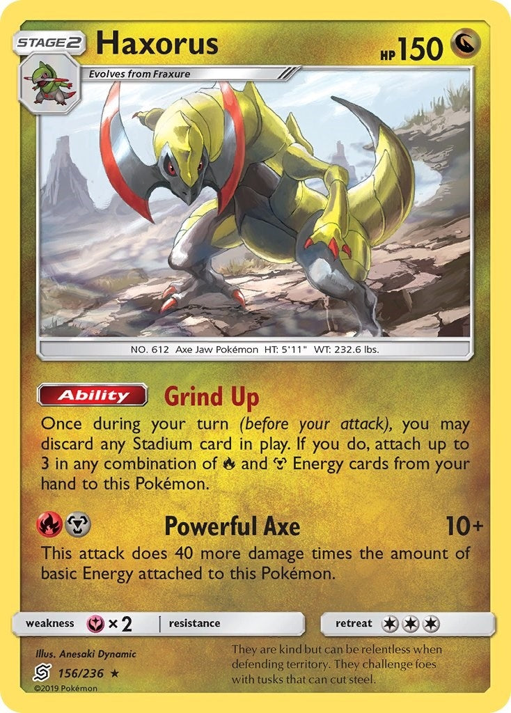 Image for Haxorus (156/236) (SM - Unified Minds) - Pokemon