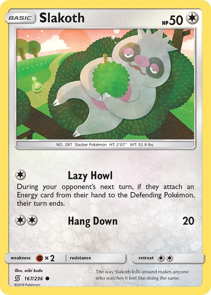 Image for Slakoth (167) (167/236) (SM - Unified Minds) - Pokemon