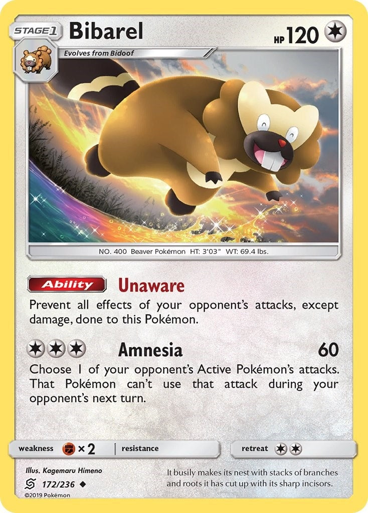 Image for Bibarel (172/236) (SM - Unified Minds) - Pokemon