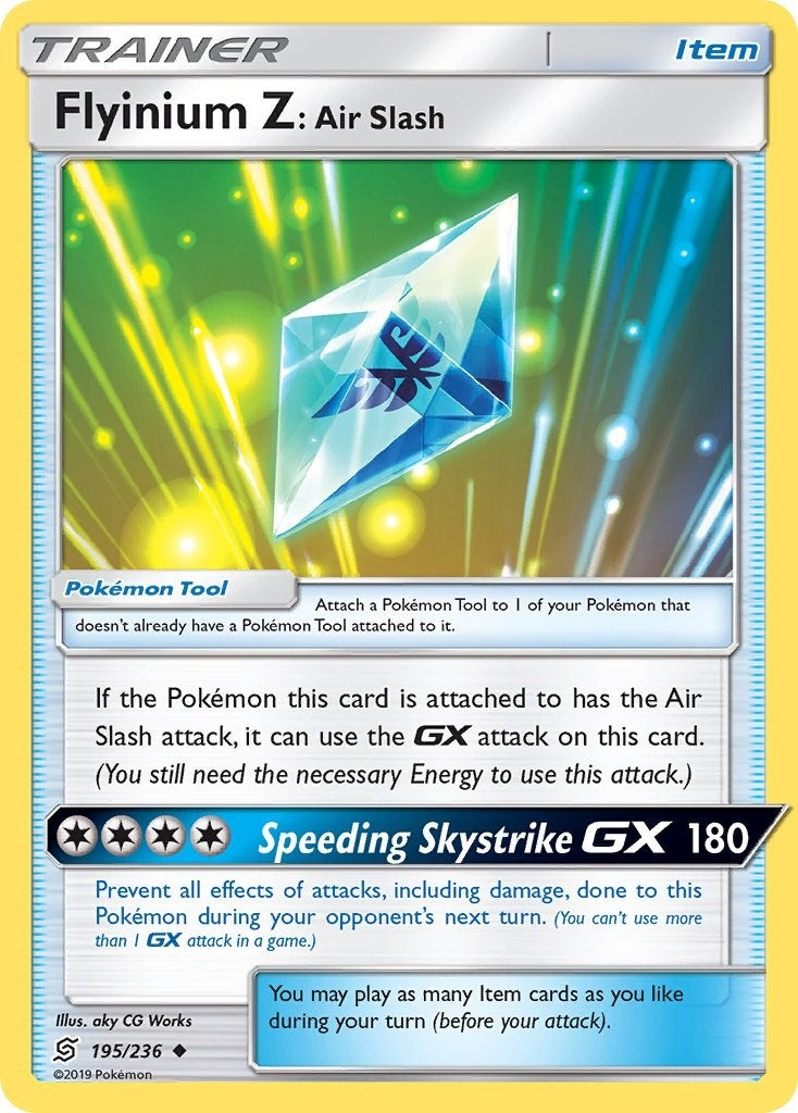 Image for Flyinium Z: Air Slash (195/236) (SM - Unified Minds) - Pokemon