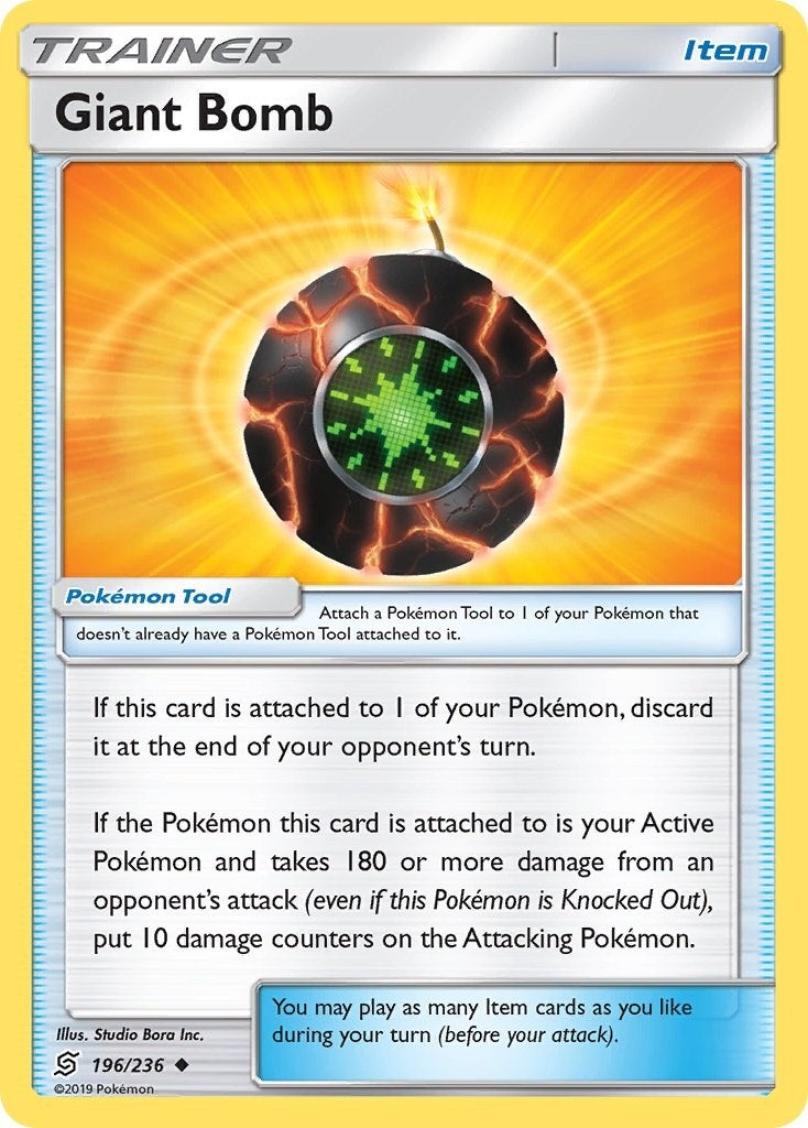 Image for Giant Bomb (196/236) (SM - Unified Minds) - Pokemon