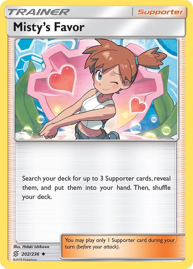 Image for Misty's Favor (202/236) (SM - Unified Minds) - Pokemon