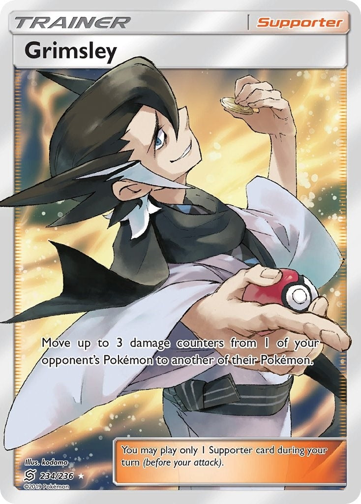 Image for Grimsley (Full Art) (234/236) (SM - Unified Minds) - Pokemon