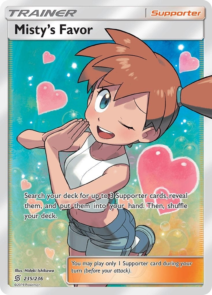 Image for Misty's Favor (Full Art) (235/236) (SM - Unified Minds) - Pokemon