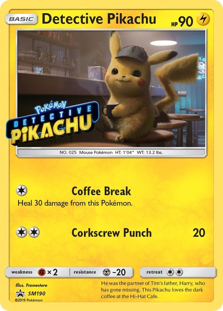 Image for Detective Pikachu - SM190 (Stamped) (SM190) (SM Promos) - Pokemon
