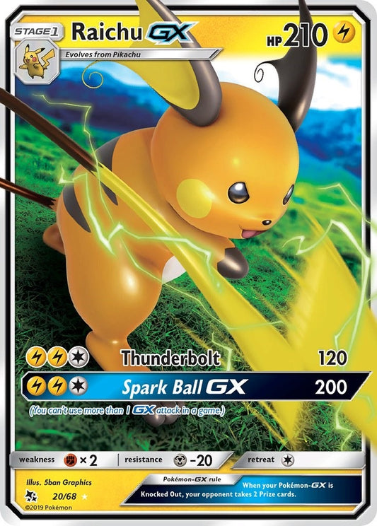 Image for Raichu GX (20/68) (Hidden Fates) - Pokemon