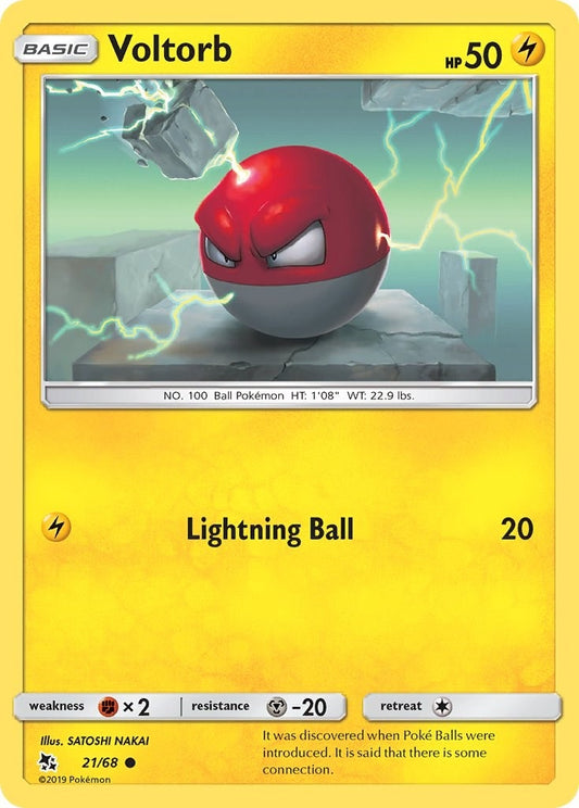 Image for Voltorb (21/68) (Hidden Fates) - Pokemon