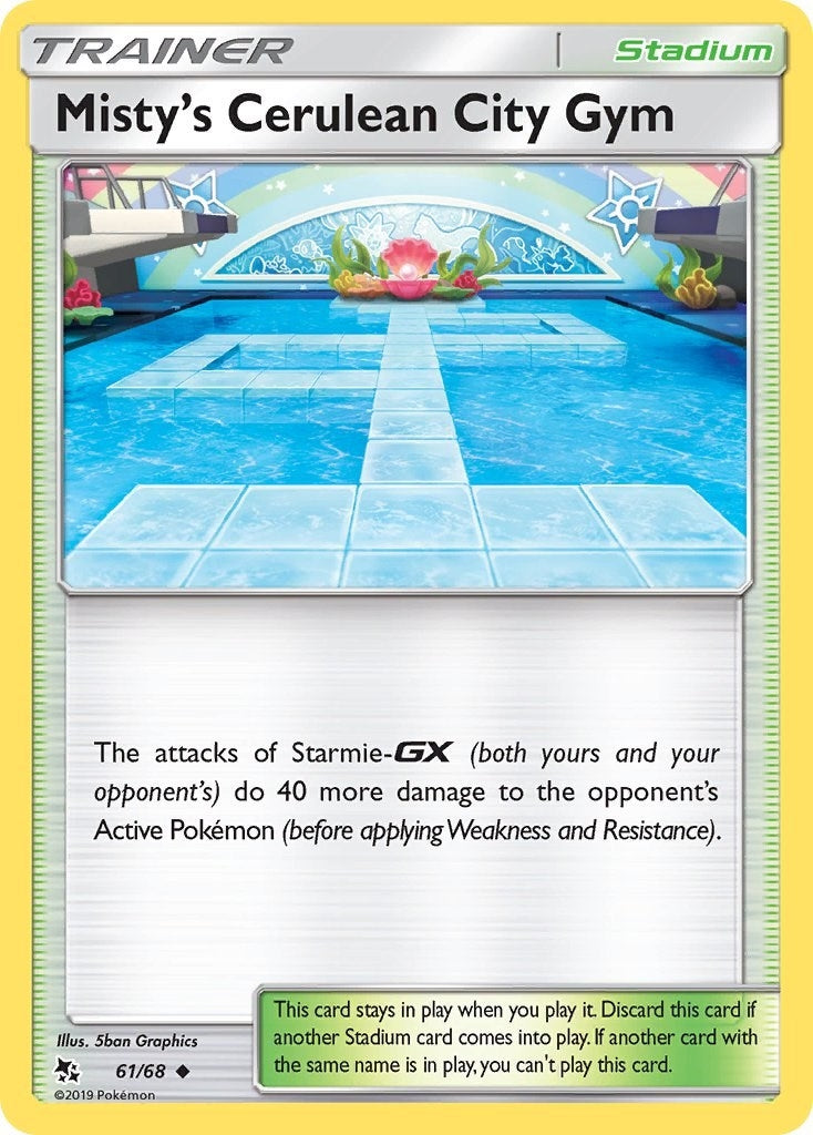 Image for Misty's Cerulean City Gym (61/68) (Hidden Fates) - Pokemon