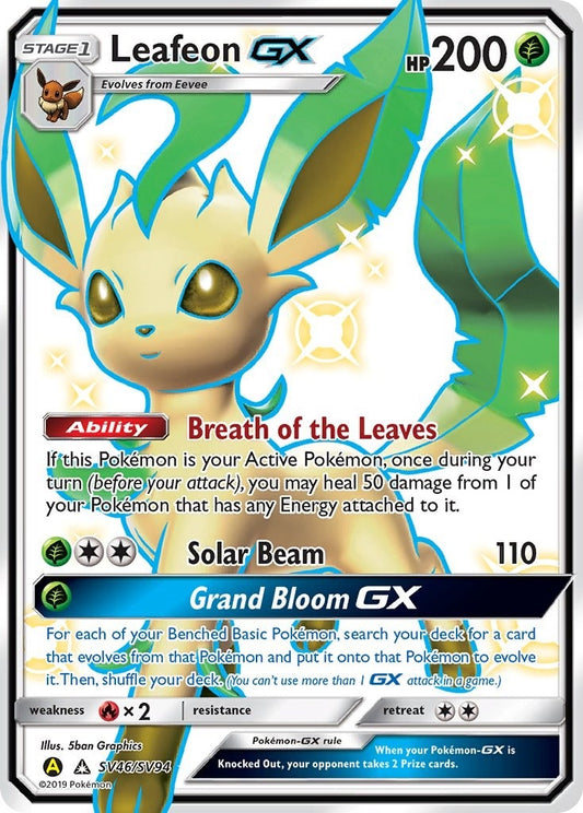 Image for Leafeon GX (SV46/SV94) (Hidden Fates: Shiny Vault) - Pokemon