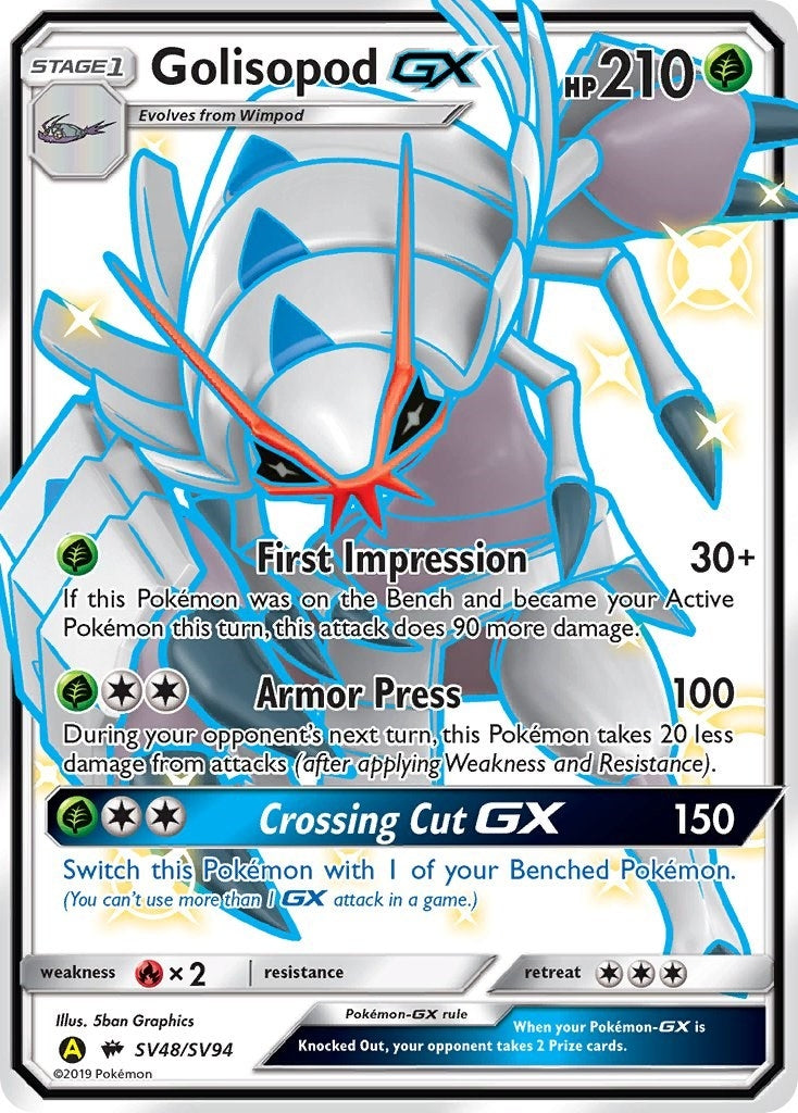 Image for Golisopod GX (SV48/SV94) (Hidden Fates: Shiny Vault) - Pokemon